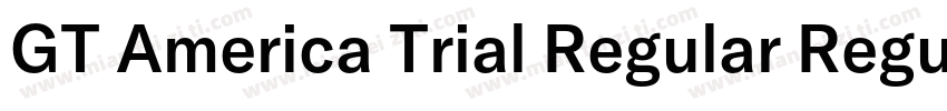 GT America Trial Regular Regular字体转换